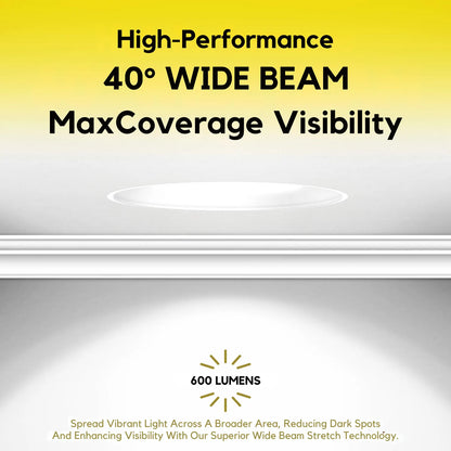P-7372 1.5 Inch Trimless Single Head Square White 7W, 600 Lumens, 5CCT Recessed Light