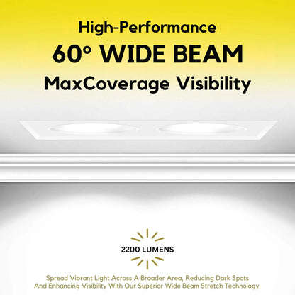 P-7360 1.5 Inch Trimless Ultra-Narrow 2 Head Black HO, 30W, 2200 Lumens, 5CCT Recessed Light