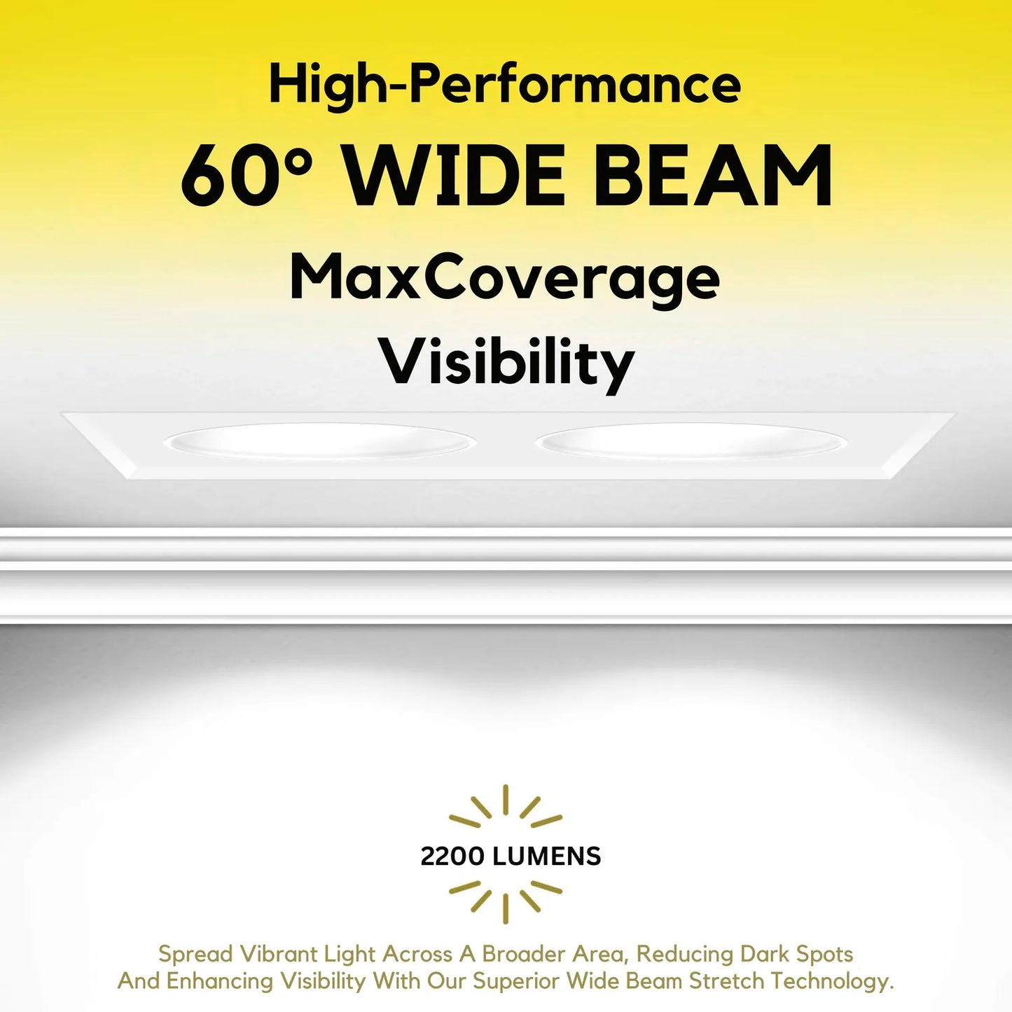 P-7382 1.5 Inch Trimless 2 Head Square White HO, 30W, 2200 Lumens, 5CCT Recessed Light