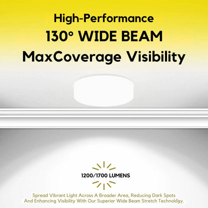 P-7365 4 Inch Trimless Round White Drop Lens, 15/20W, 1200/1700 Lumens, 5CCT Recessed Light