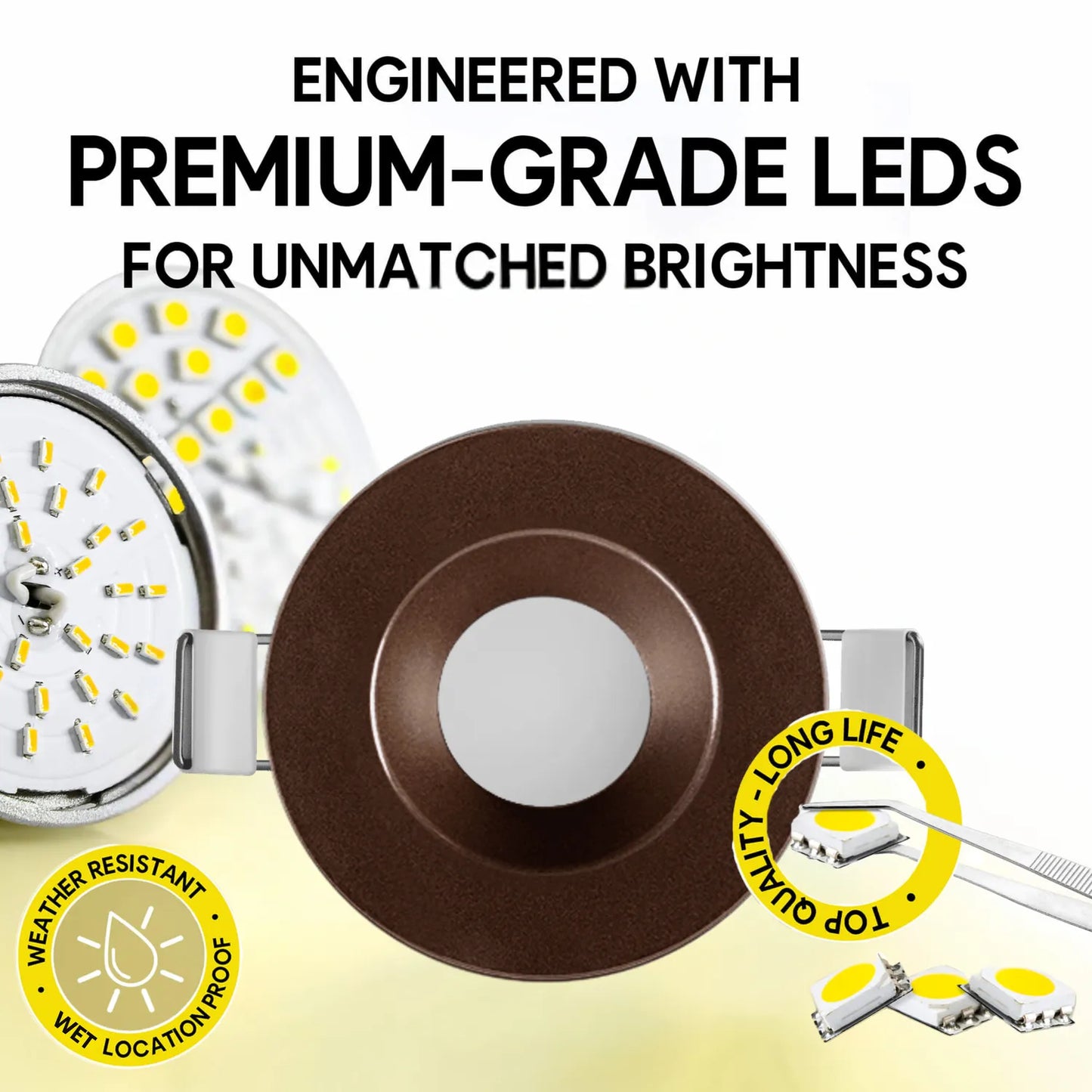 P-7192 2 Inch Round Bronze 8W, 500 Lumens, 5CCT Slim Light