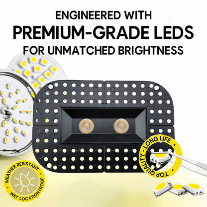 P-7352 1.5 Inch Trimless Ultra-Narrow 2 Head Black 14W, 1200 Lumens, 5CCT Recessed Light