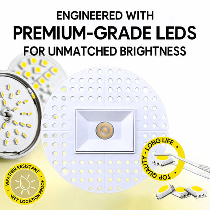 P-7355 1.5 Inch Trimless Ultra-Narrow Single Head White HO, 15W, 1100 Lumens, 5CCT Recessed Light