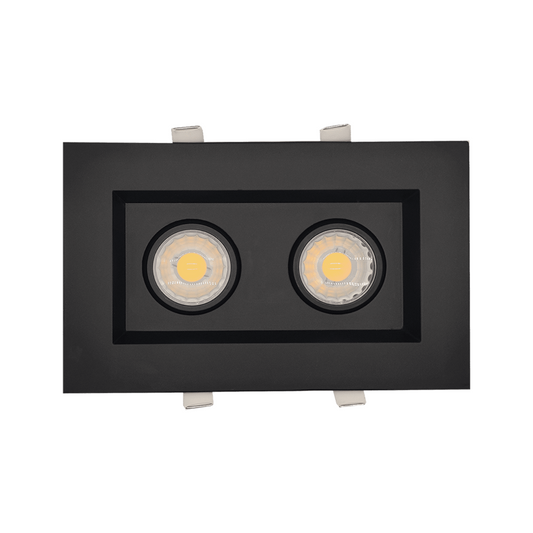 P-5124 3 Inch 2 Head Multiple Black 15W 1200 Lumens 5CCT Gimbal Light