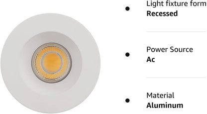 P-5993 3 Inch White Round 9W 850 Lumens 5CCT Recessed Light