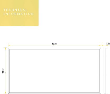P-6630 2x4 LED Surface Mount Panel Light, 40 Watts, 5000 Lumens 5CCT