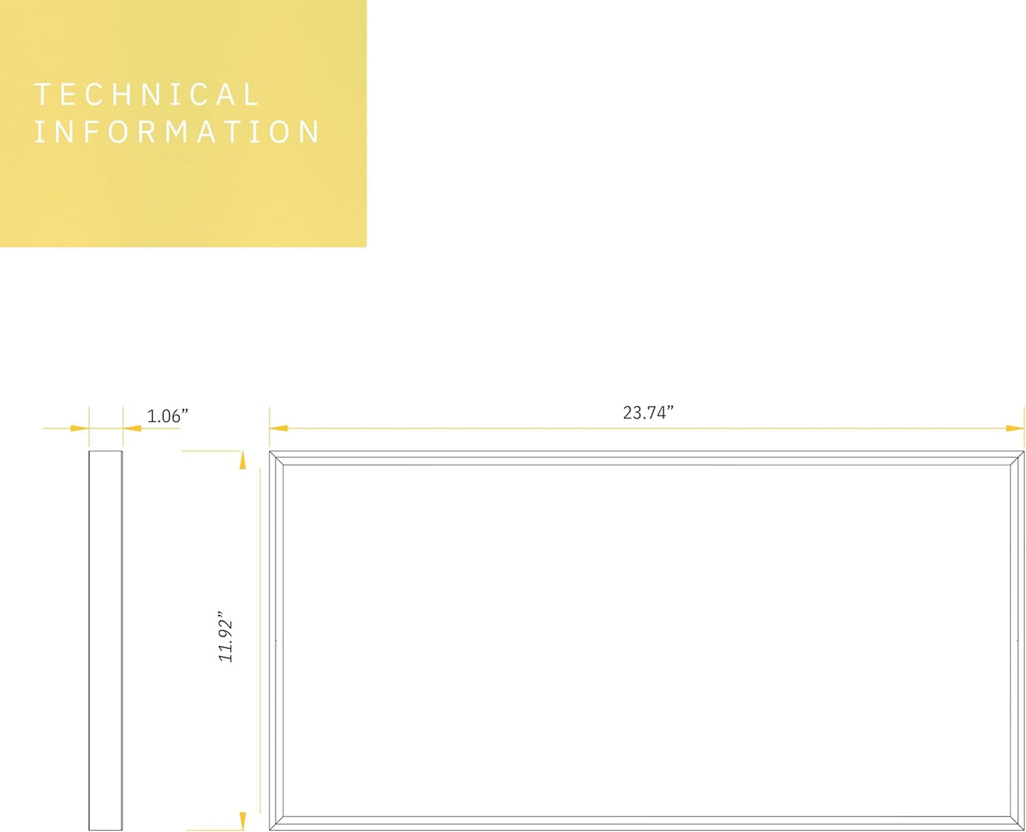 P-6627 1x2 LED Surface Mount Panel Light, 18 Watts, 2100 Lumens 5CCT