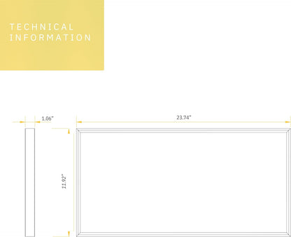 P-6627 1x2 LED Surface Mount Panel Light, 18 Watts, 2100 Lumens 5CCT
