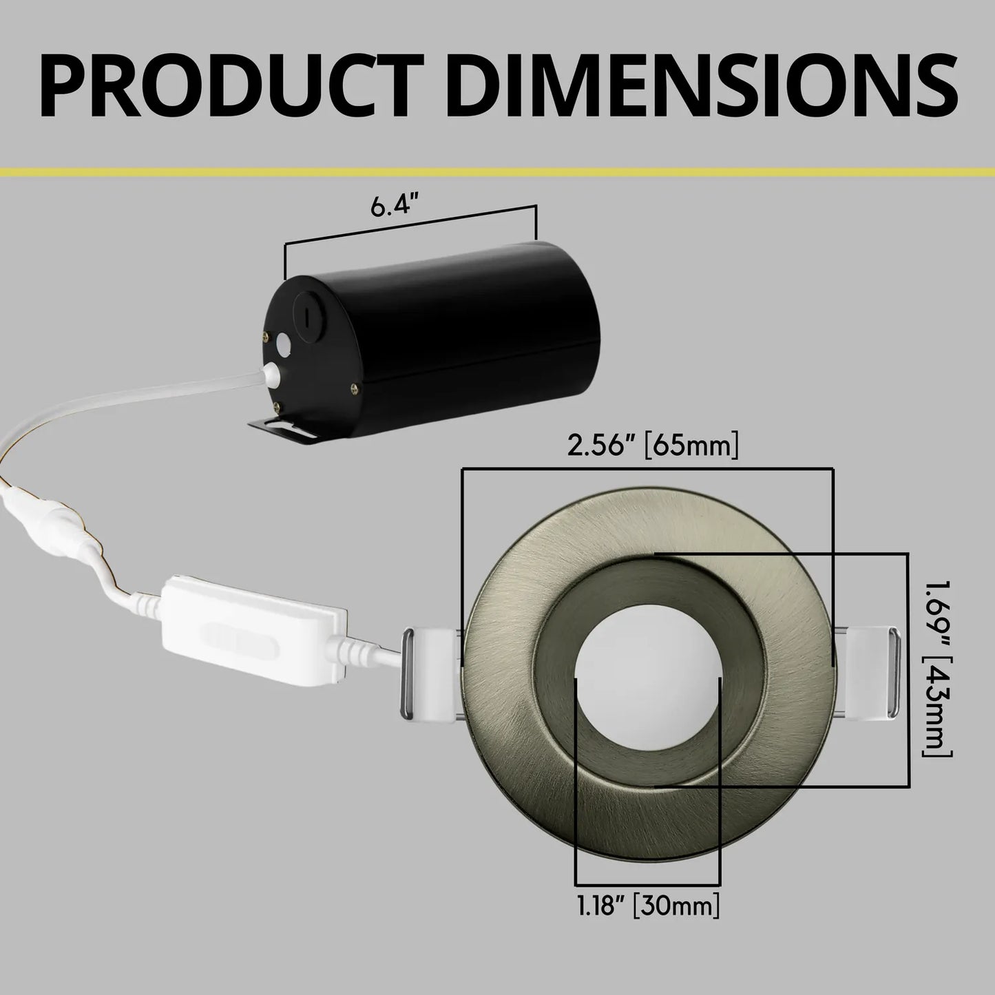 P-7193 2 Inch Round Brushed Nickel 8W, 500 Lumens, 5CCT Slim Light
