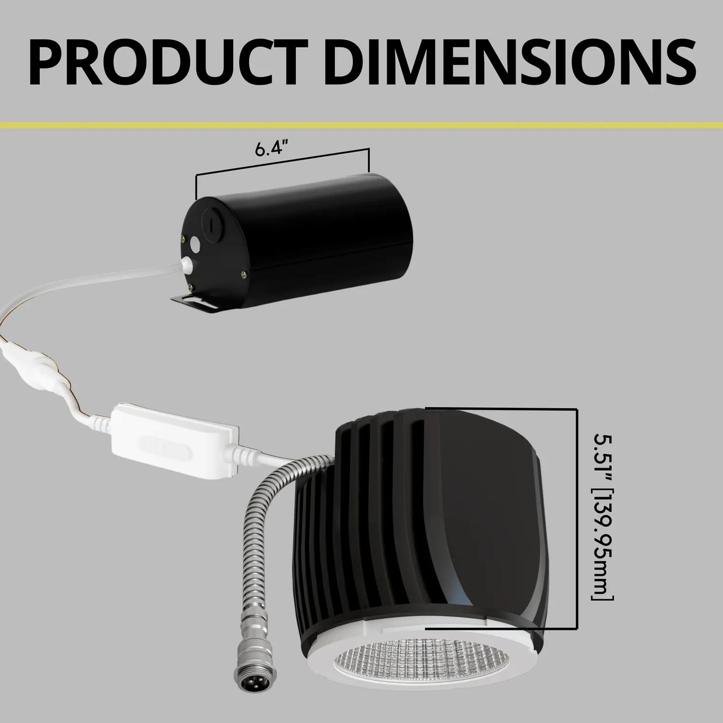 P-7228 5 Inch Light Engine 23-50W, 2200-5000 Lumens, 5CCT Recessed Light