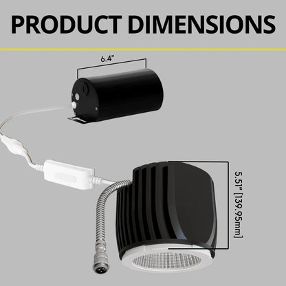 P-7228 5 Inch Light Engine 23-50W, 2200-5000 Lumens, 5CCT Recessed Light