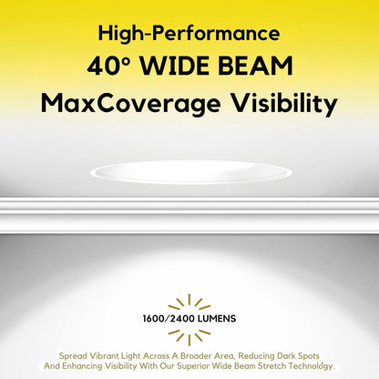 P-7460 4 inch Trimless Single Head Square White, 15/22W, 1600/2400 Lumens, 5CCT Recessed Light