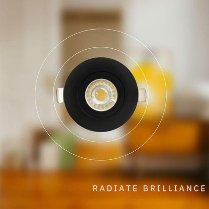 P-6540 3 Inch Gimbal Round, Black Finish 8 Watts, 700 Lumens 5CCT Recessed Light