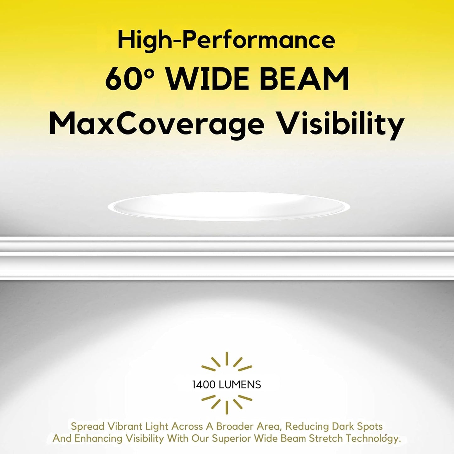 P-7083 3 Inch Millwork Trimless Round Brushed Brass HO 15W, 1400 Lumens 5CCT Recessed Light