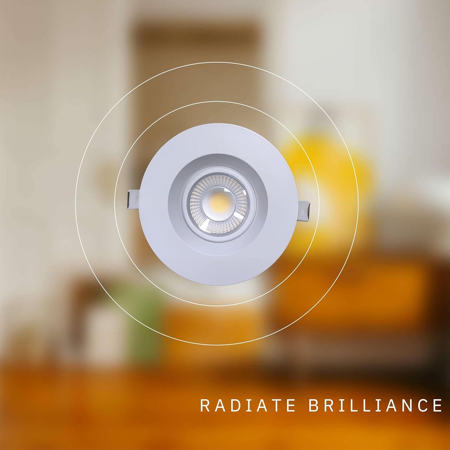 P-6392 3.5 Inch Regress Gimbal Round White 14W=125W, 1400 Lumens 5CCT Recessed Light