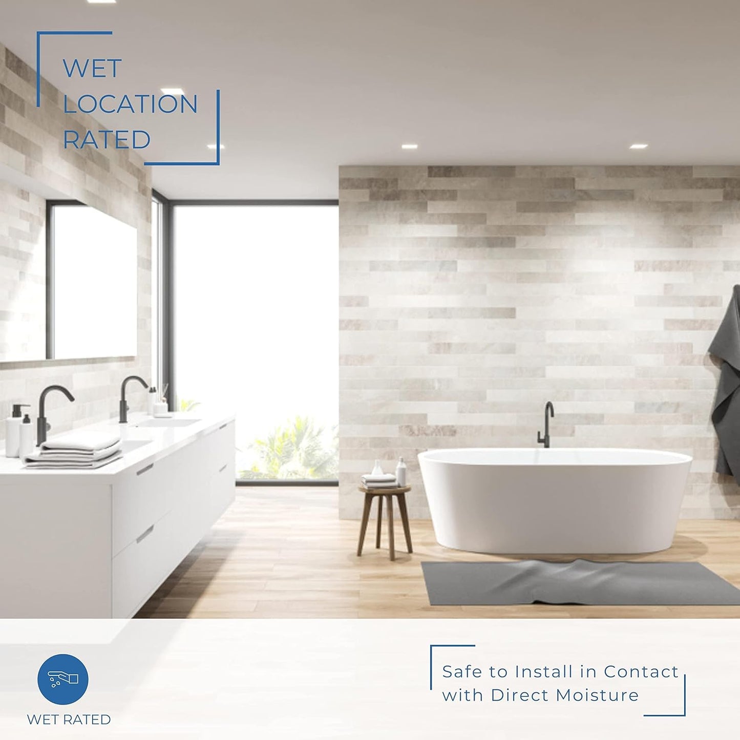 P-6016 3 Inch Brushed Nickel Square 15W 1400 Lumens 5CCT Recessed Light