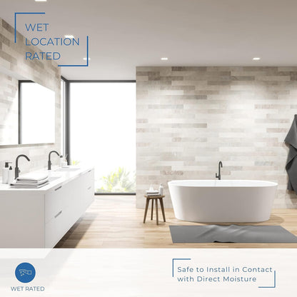 P-6016 3 Inch Brushed Nickel Square 15W 1400 Lumens 5CCT Recessed Light