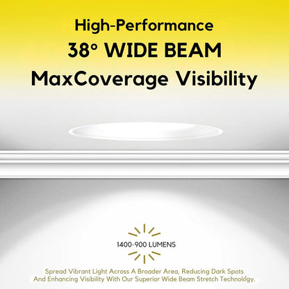 P-7123 3.5 inch Square White 15-9W, 1400-900 Lumens 5CCT Recessed Light