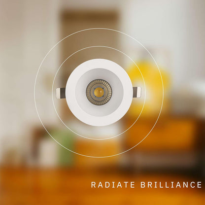 P-5826 4 InchRound Deep White Smooth 15W 1100 Lumen SoftWhite 27k Recessed Light