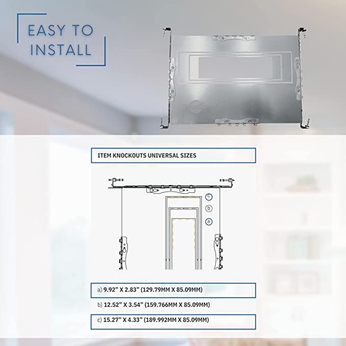 P-5270 4 Head Multiple Universal New Construction Plate for LED Recessed Lighting Kits