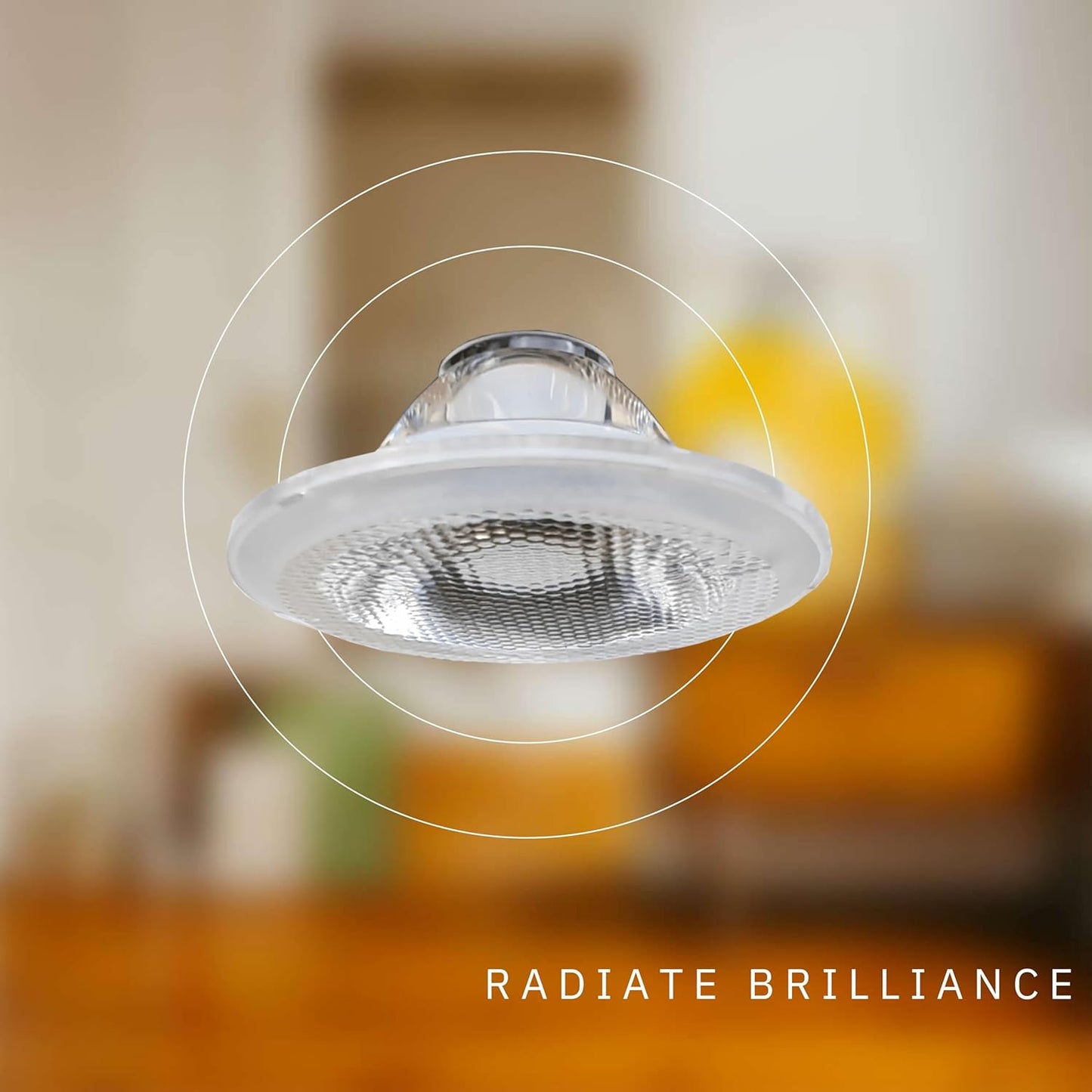 P-6334 1.5 Inch24 Degree Optical Lens Round White Finish 7W 600 Lumen 5CCT Recessed Light