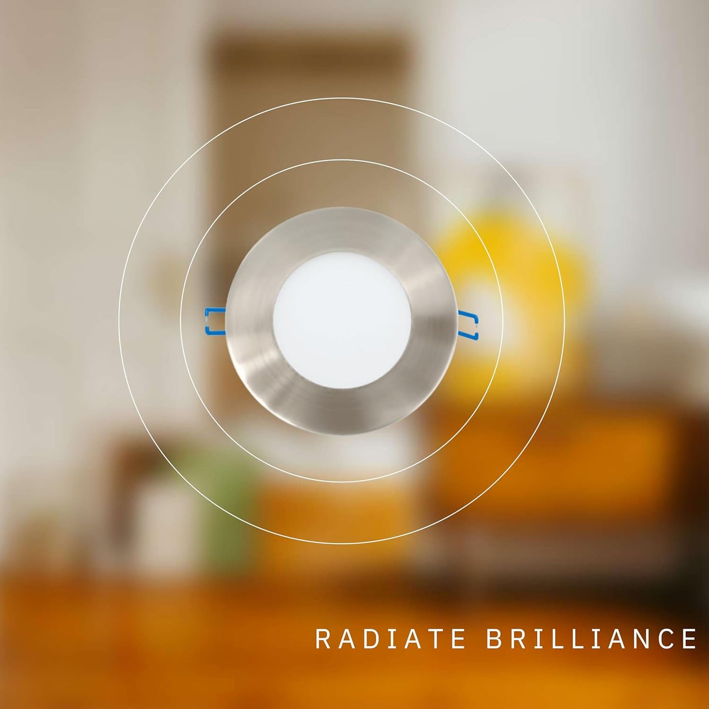 P-5872 3 Inch Round Brushed Nickel 8W 500 Lumens 5CCT Slim Ultra-Thin Light