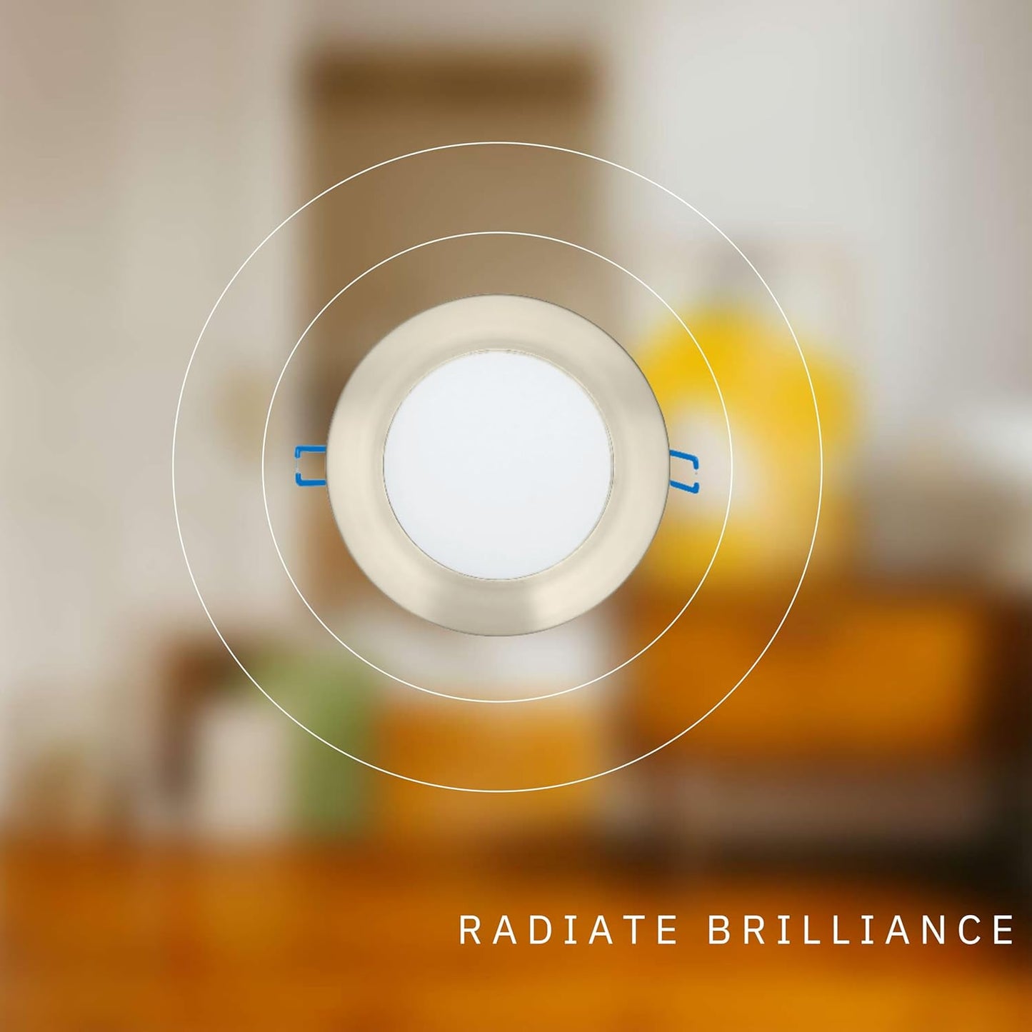 P-5882 5 Inch Round Brushed Nickel 14W 1050 Lumens 5CCT Slim Ultra-Thin Light