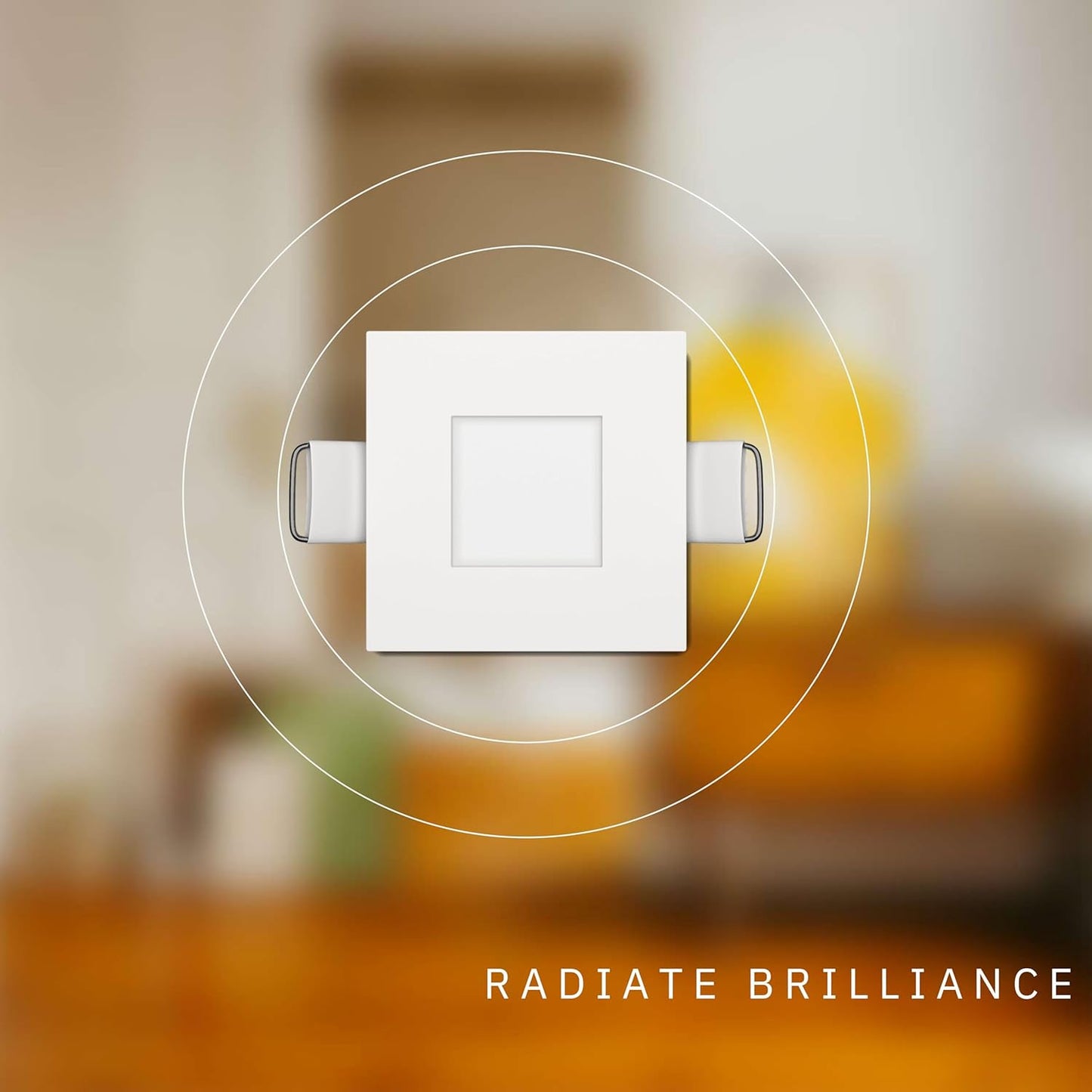 P-5937 2 Inch Square White 5W 300 Lumens 5CCT Slim Ultra-Thin Light