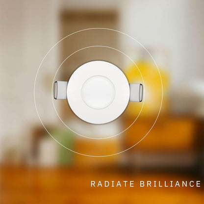 P-5139 3 Inch Round White 8W 500 Lumens 5CCT Slim Ultra-Thin light