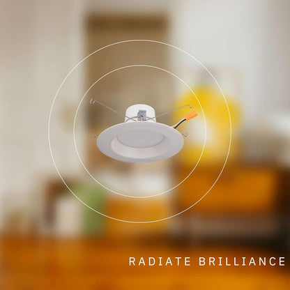 P-5234 5-6 Inch Round White 18W 1250 Lumens Super White 5k Retrofit Light