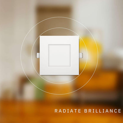 P-5146 5 Inch Square White 15W 500 Lumens 5CCT Slim Ultra-Thin light