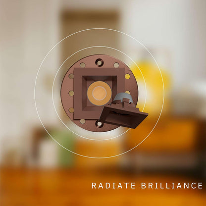 P-6577 1 Inch Square, Bronze Finish 15 Watts, 1200 Lumens 5CCT Recessed Light