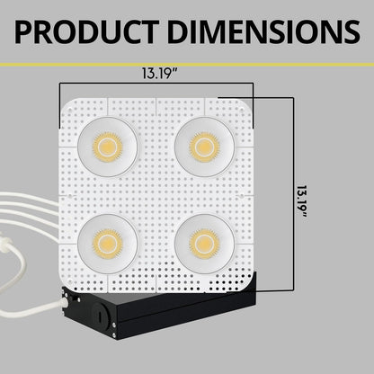 P-7459 4 inch Trimless Quadruple Head Round White, 60/88W, 6400/9600 Lumens, 5CCT Recessed Light