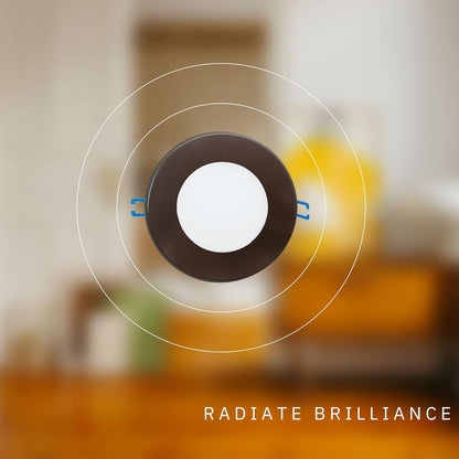 P-5873 3 Inch Round Bronze 8W 500 Lumens 5CCT Slim Ultra-Thin Light