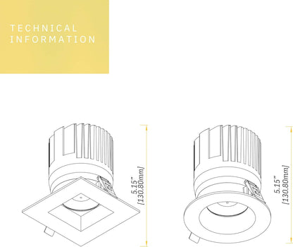 P-6461 4 Inch Engine High-Output, 32 Watts, 3000 Lumens 5CCT Recessed Light