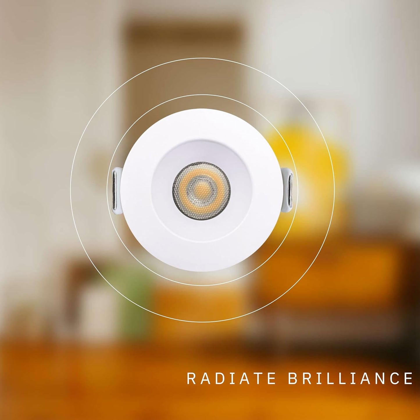 P-6515 1 Inch Round White Smooth High-Output, 15 Watts, 1100 Lumens 5CCT Recessed Light