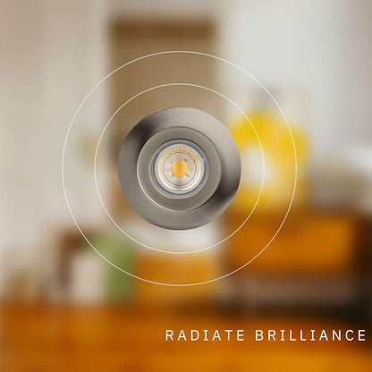 P-5068 4 Inch Round Brushed Nickel 15W 1100 Lumens 5CCT Recessed Light