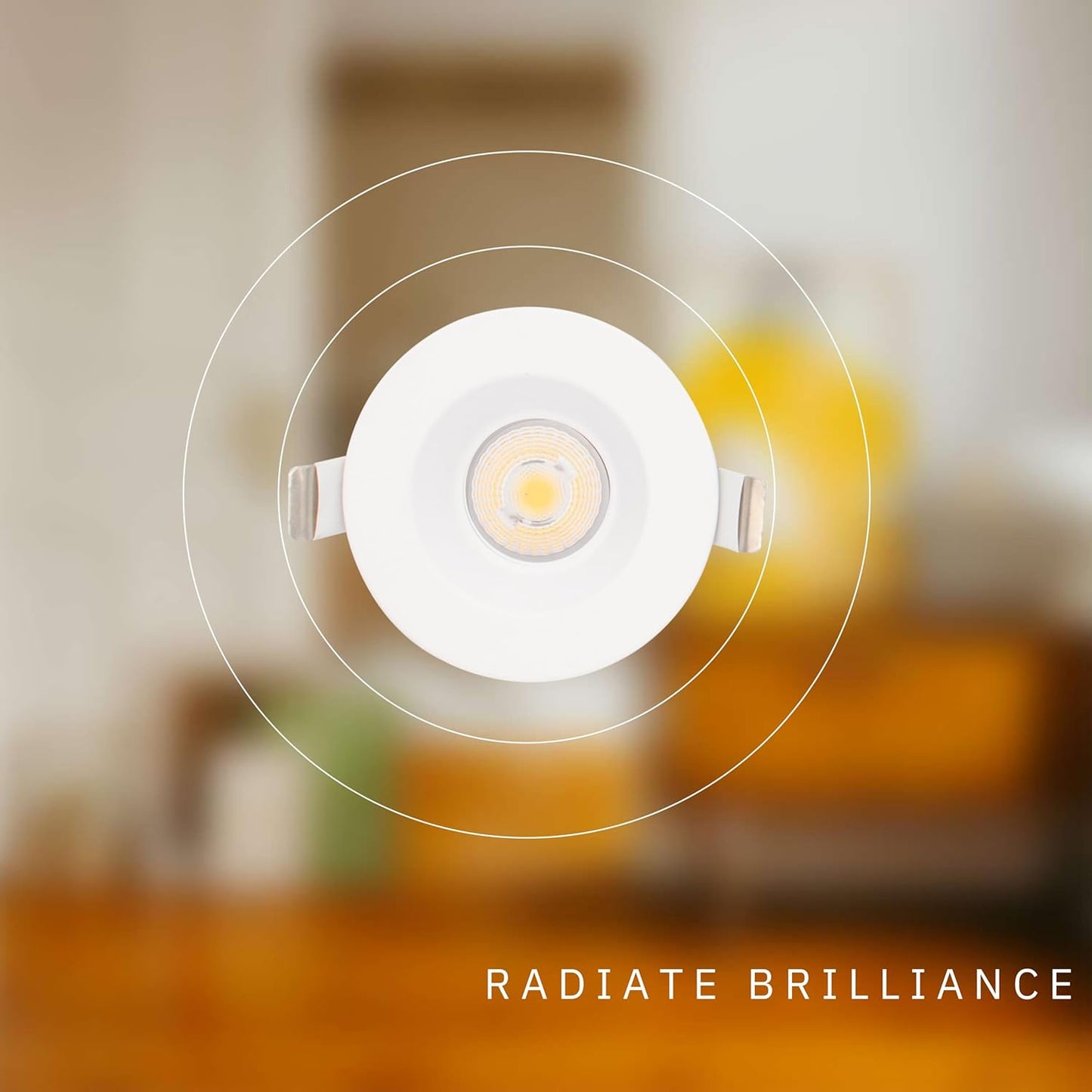 P-6345 2 Inch Round White Wide Beam 14W 1100 Lumens 5CCT Recessed Light