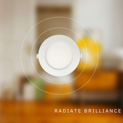 P-6192 5 Inch Round White 15W 1200 Lumens 5CCT Slim Light