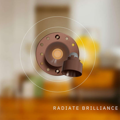 P-6582 1 Inch Round Drop, Bronze Finish 15 Watts, 1200 Lumens 5CCT Recessed Light