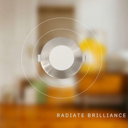 P-6199 3 Inch Round Brushed Nickel 8W 600 Lumens 5CCT Slim Light
