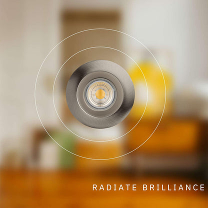 P-5802 4 Inch Round Brushed Nickel 15W 1100 Lumens Cool White 41k Recessed Light