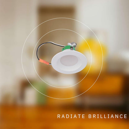 P-5228 4 Inch Round White 10W 850 Lumens 5CCT Retrofit Light