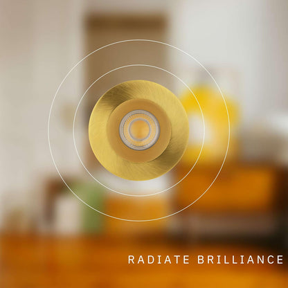 P-6031 3 Inch Brushed Brass Round 24W 1800 Lumens 5CCT Recessed Light