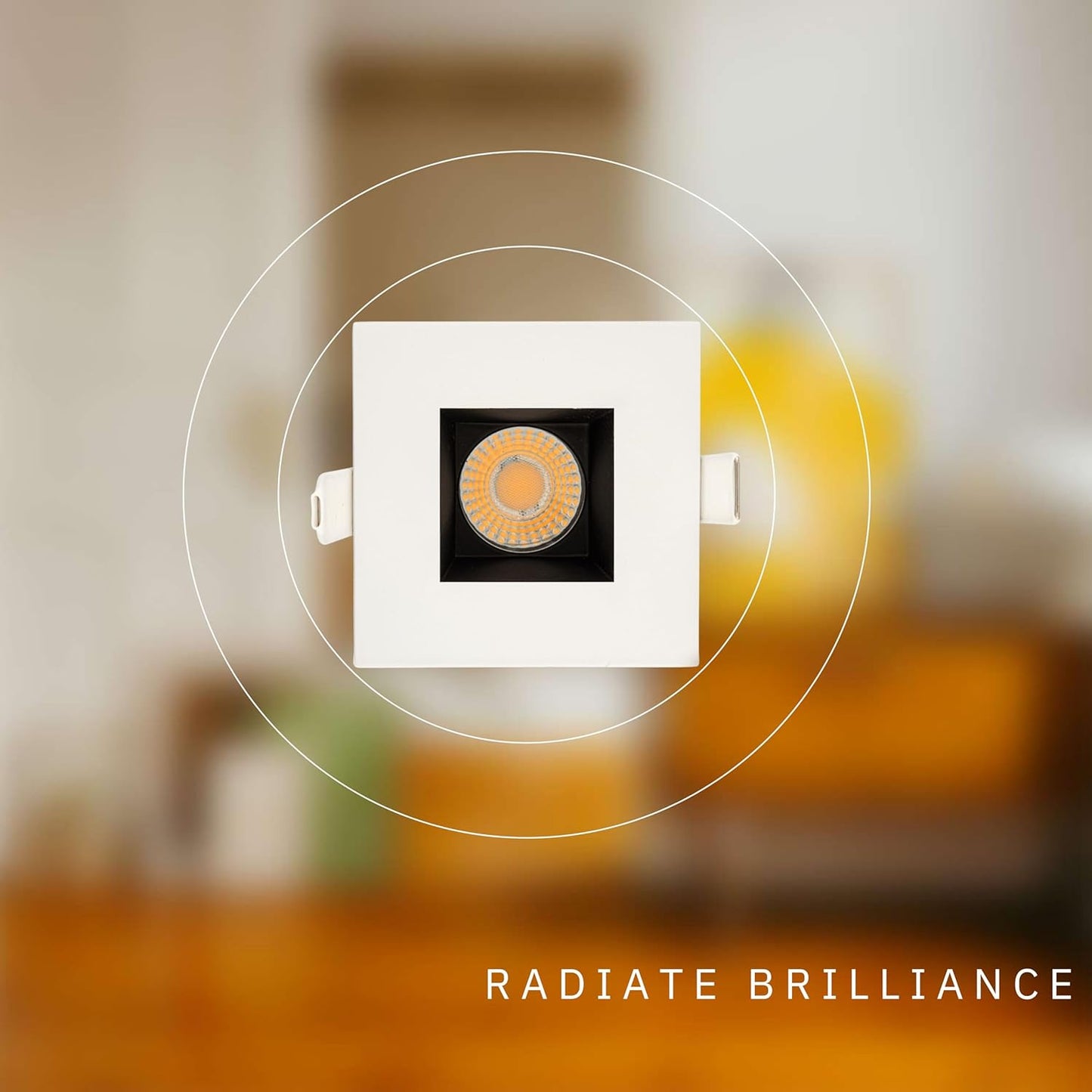 P-5034 2 Inch Square Two-Tone 14/20W 1200/1700 Lumens 5CCT Recessed Light