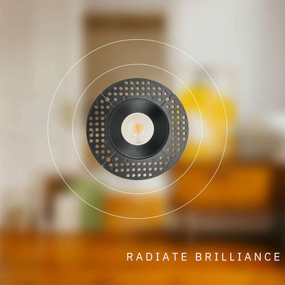 P-6463 4 Inch Trimless Round, Black Finish 32 Watts, 3000 Lumens 5CCT Recessed Light