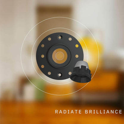 P-6561 1 Inch Trimless Round, Black Finish 15 Watts, 1200 Lumens 5CCT Recessed Light
