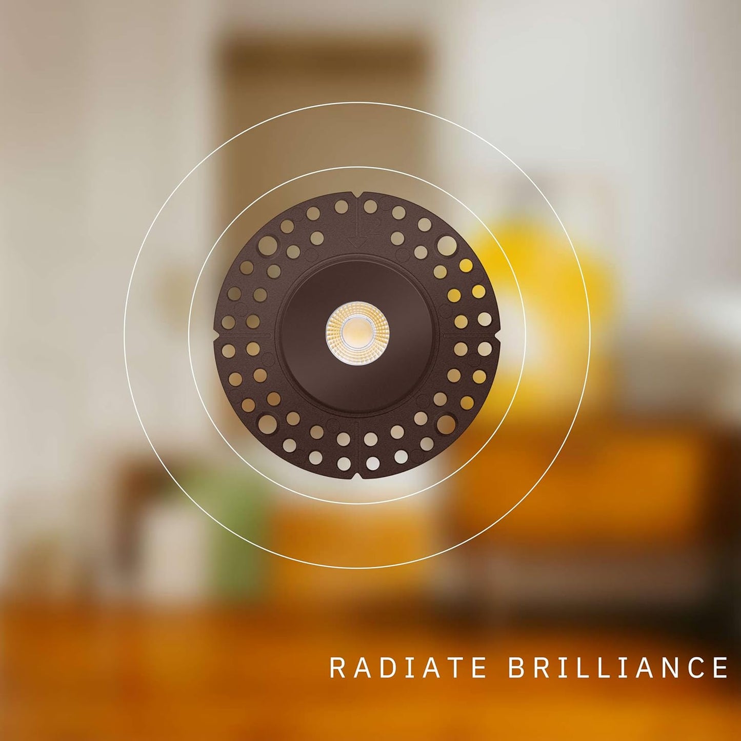P-6508 1.5 Inch Trimless Round, Bronze Finish 15 Watts, 1100 Lumens 5CCT Recessed Light