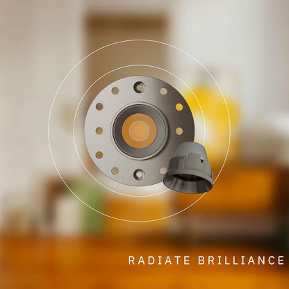 P-6563 1 Inch Trimless Round, Nickel Finish 15 Watts, 1200 Lumens 5CCT Recessed Light