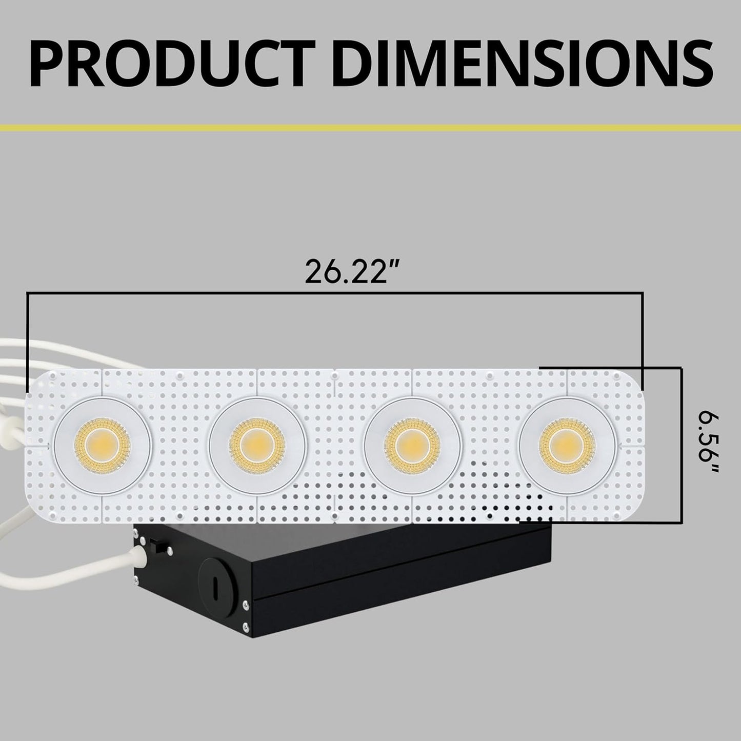 P-7458 4 inch Trimless 4 Head Round White, 60/88W, 6400/9600 Lumens, 5CCT Recessed Light